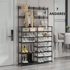 Organizadora Sapateira Cabideiro Arar Suporte Multiuso Para Sapato Tenis Roupa Closet Quarto Armário