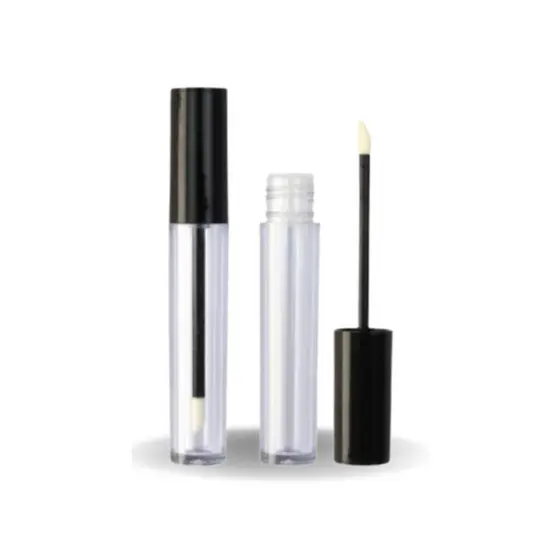 Brilho Labial Batom Embalagem Redondo 4,5ml Frasco Vazio Uso Profissional Salão de Beleza 5u