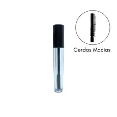 Frasco Rímel Vazio 4ml Preto ou Cristal Premium Cerdas Macias De Silicone