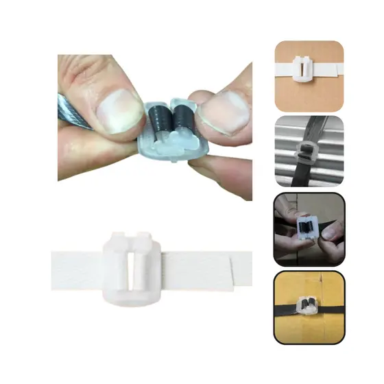 Fivela Para Fita Plástica Arquear Caixa De Papelão 10 a 13mm Embalagem Industrial Logística