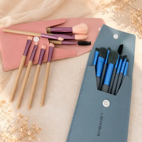 24 Pincéis C 3 Estojos P Make Blush Profissional Cerda Macia