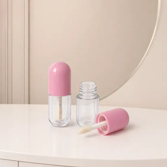Brilho Labial Lip Oil Balm Hidratante Frasco Cápsula 2ml Uso Profissional Salão de Beleza 25u
