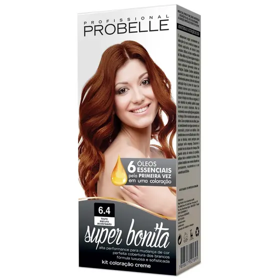 Coloração Super Bonita 6.4 - Louro Escuro Acobreado Probelle probelle