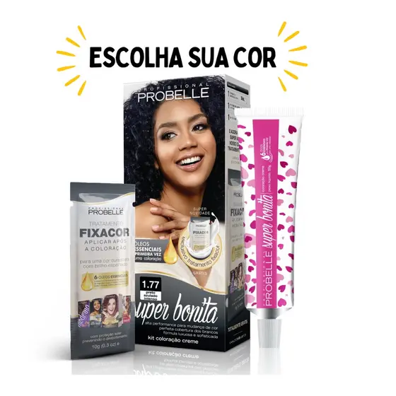 KIT 12 Colorações Super Bonita 50G. - Probelle (ENVIAR NO CHAT)