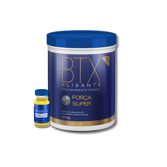 BTX Mega Alisante Progressiva 950 g  Probelle + ampola argan