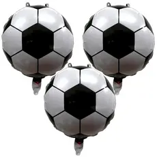 10 Balão Metalizado Bola De Futebol 45cm Festa Decoração Enfeite