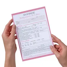 Ficha de anamnese de alongamento de unhas bloco