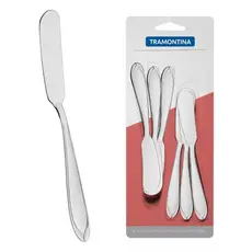 Jogo 6 de Espátulas Utensílios Cozinha Geleia Manteiga Aço Inox Casa Multiúso Decoração Talher