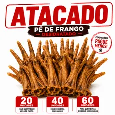 ATACADO Pé de Galinha Desidratado Petisco Natural Para Cachorro 100% Natural Para Cães