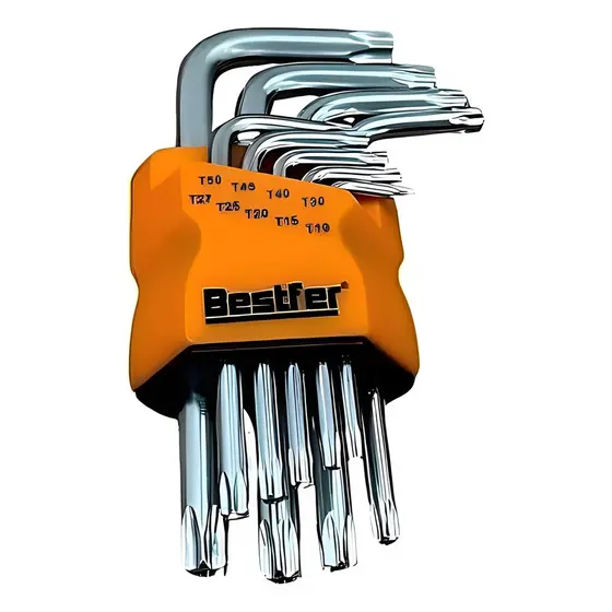 JOGO DE CHAVES TORX 9 PECAS