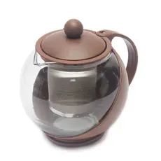 Bule Infusor Chaleira De Vidro Com Coador De Chá Inox 750ml