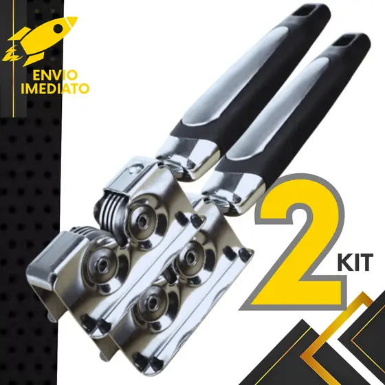 Kits 2 ou 1 un - Afiador de Facas em Aço Inox com Cabo Ergonômico Profissional