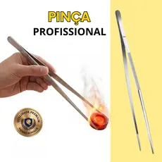1 un Pinça Longa 30cm em Aço Inox Multiuso - Culinária e Precisão