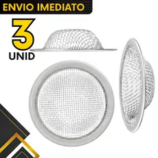 3, 2 ou 1 un - Ralinho Japonês Galvanizado p/ Pia e Tanque