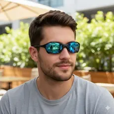 óculos de sol masculino haste de metal surf praia oversized ciclismo