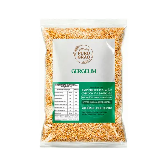 Gergelim Branco Natural Com Casca Academia Pré Treino Musculação Dieta Regime