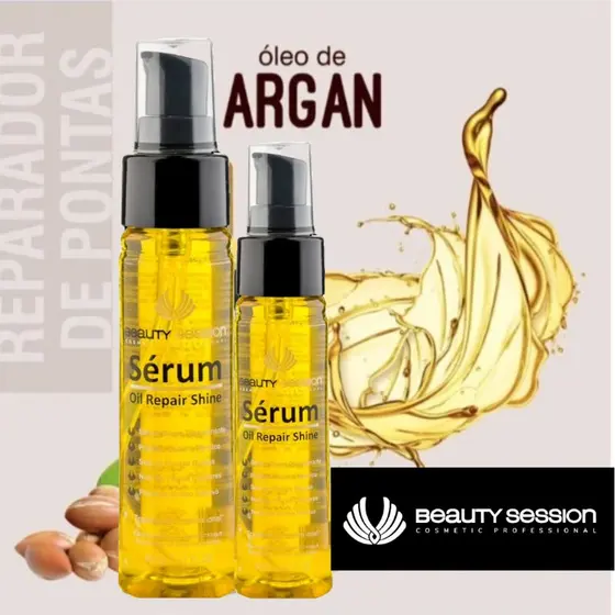 2 Unidades Reparador de Pontas Oil shine Repair 45 ml - Beauty Session Professional