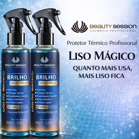 2 Liso Mágico Brilho das Estrelas 100 ml - Beauty Session Cosmetic Professional