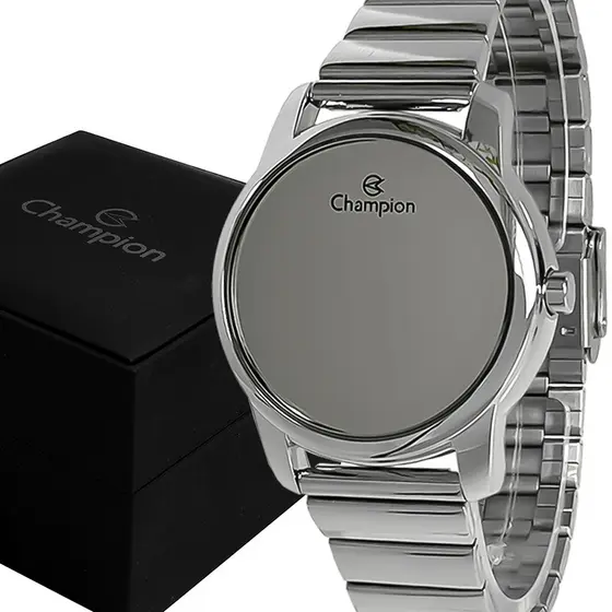 Relógio Champion Feminino Digital Led Prata Garantia 1 Ano