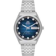 Relógio Orient Masculino Automático Aço Inox Prateado Azul