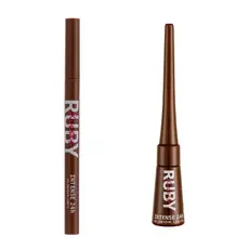 Delineador Marrom Intense 24h Ruby Kisses - Caneta Delineadora, Delineador Líquido