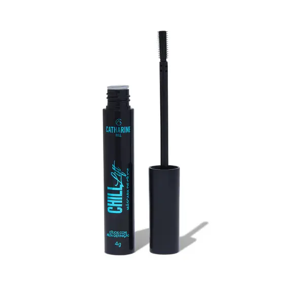 Máscara de Cílios Preto e Marrom Chill Lift Catharine Hill - Rímel Efeito Cílios Postiços Alonga e da Volume
