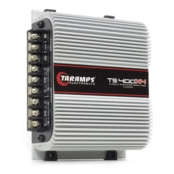módulo amplificador potencia taramps ts400 400x4 4 canais 400 watts rms 2 ohms para caixa trio