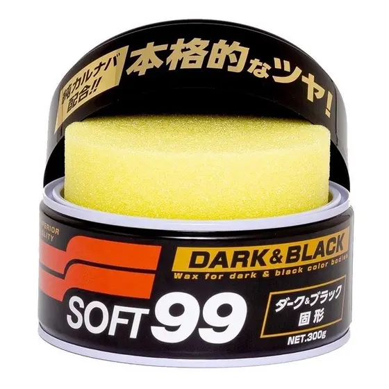 Cera Soft 99 automotiva black dark Para Carros preto e escuro 300g profissional revitalização