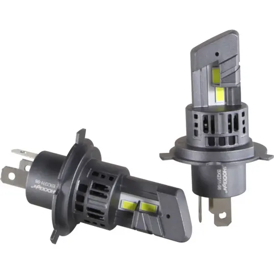Par Lâmpada LED Shocklight Nano Farol S14X H4 H19 6500K 5000Lm 12V 22W Luz Branco Frio Farolete