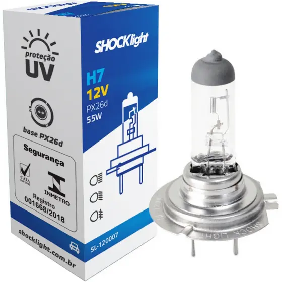 Lampada Shocklight Halogena Standart H7 12v 55w Px26d