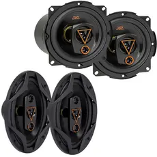 Kit 2 Alto Falantes Triaxiais Jbl 5trms80 + 2 69qdms120 6x9