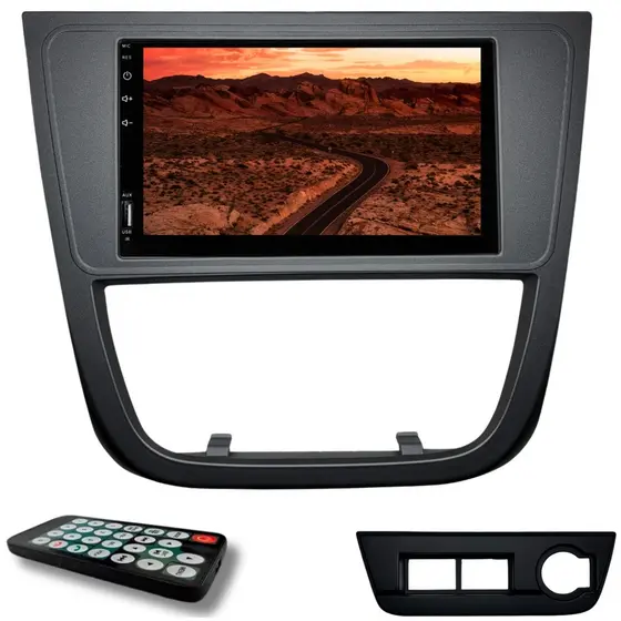 Multimídia Espelhamento Mp5 Ultron P/ Gol G5 + Moldura 2din