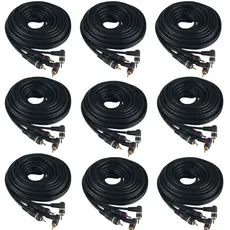 Kit De Instalação Para Som Automotivo 9 Cabos Rca 5 Metros