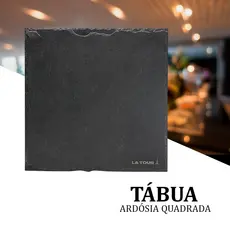 Tábua De Corte Pedra Ardósia Quadrada 30Cm Laguiole La Tour