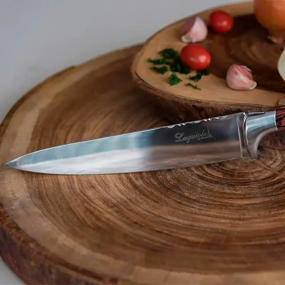 Faca Do Chef Ultra Premium Aço Inox E Cabo de Madeira 34cm Laguiole La Tour