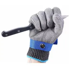Luva Anti Corte Acougueiro Profissional Malha Inox Grau 9