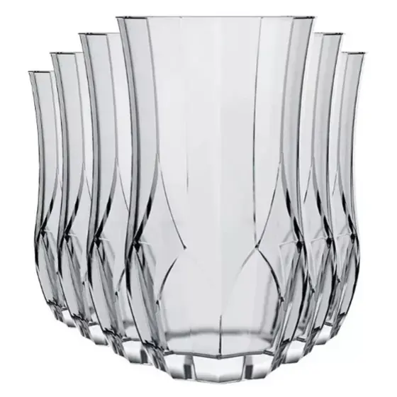 Conjunto Copo Opera Long Drink 360ml Luva Com 6 Unidades