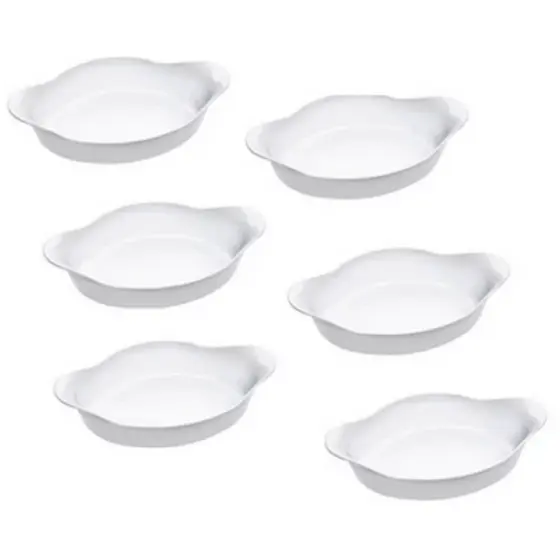 Assadeiras Travessa Vidro Marinex Opaline Vai Ao Forno 1l 06 unidades