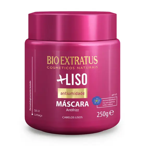 Máscara + Liso Bio Extratus Hidratação e Reconstrução - 250g