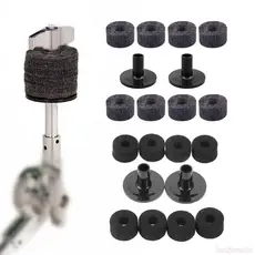 8 Unidades Arruela Feltro + 2 Peças Substituição Mangas Prato Para Kit Bateria Prateleira 2