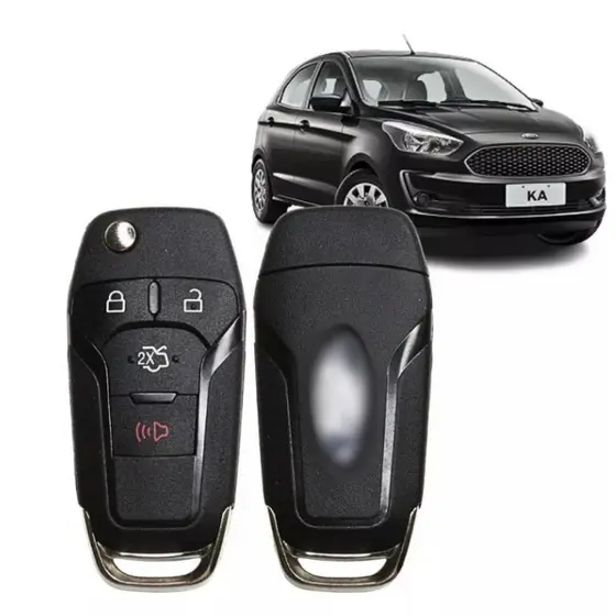 Chave Canivete Carcaça Ford ka Novo Fusion 2014 a 2023