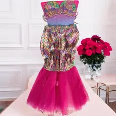 Conjunto Infantil para Carnaval Sereia Saia e Top 5 a 7 anos INTERPONTE