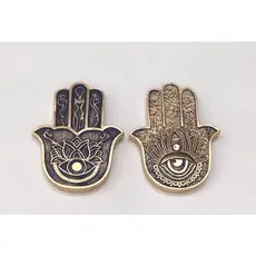 Porta Incenso Mão de Fatima Resina Hamsa Zen 8.5x11.5x0.9cm Unitário