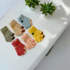 Luva Infantil Em Tricô Térmica 2-5 Anos Modelo Sorriso JW