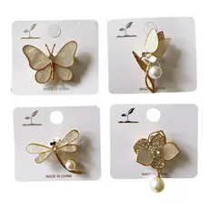 Broche de MADRE PÉROLA para Mulheres,Grande Broche de Bowknot, MODELO  MADRE PÉROLA