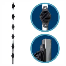 KIT COM 5 HASTES INDUSTRIAIS 25X25 1M COM 6 ISOLADORES