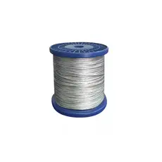Bobina de Cabo de Aço Galvanizado 1,5mm P/ Cerca Elétrica - 250 Metros