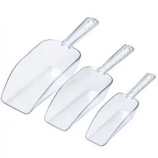 Kit 3 Concha Pa Colher Para Gelo Pegador Cereais Racao Graos