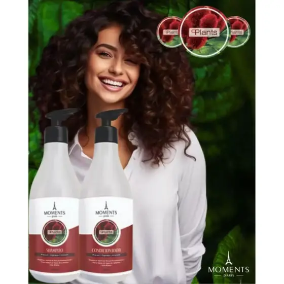 kit shampoo e condicionador linha plants - moments Paris