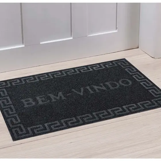 Tapete De Porta Bem Vindo 40x60 Modelo Capacho Emborrachado Antiderrapante Diversas cores - MaYu